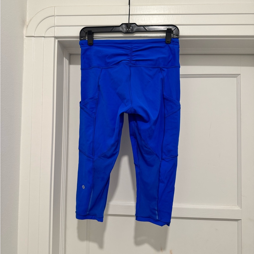 LULULEMON Crop Women’s Blue Mesh Pant Tight